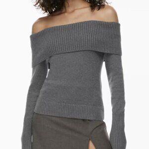 Aritzia Sunday Best Topaz Off Shoulder Sweater - Size Small (never worn)